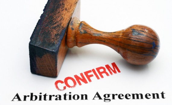 Arbitration agreement - confirm stamp