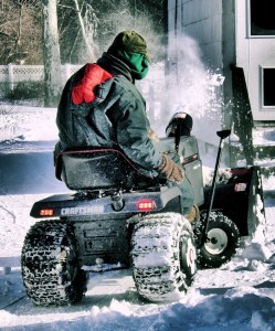 Man on Snow Machine DIY