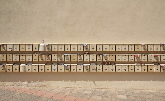 Row of Mailboxes