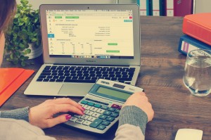 calculator and financials