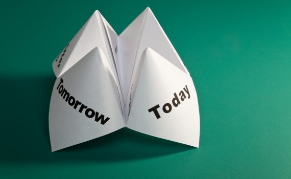 Paper Fortune Teller close up
