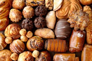 Fresh bakery products, closeup