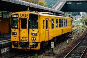 Yellow Railfroad Car Photo by Gije Cho